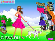 Флеш игра онлайн Girl and Pet Dress up