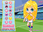 Флеш игра онлайн Футбольные болельщицы / Girls Go Soccer