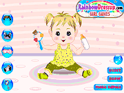 Флеш игра онлайн Платье Девчушки Toddley Вверх / Girly Toddley Dress Up