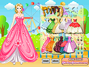 Флеш игра онлайн Гламур Принцесса Одеваются / Glamour Princess Dress Up