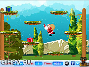 Флеш игра онлайн Санта вперед! / Go Up Santa