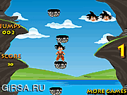 Флеш игра онлайн Прыжки в высоту / Goku Jumping