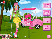 Флеш игра онлайн Барби и гольф