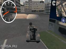 Флеш игра онлайн Гольф-Движения В Городе Сим / Golf Cart City Driving Sim