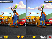 Флеш игра онлайн Гуфи Различия Автомобилей