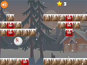 Флеш игра онлайн Гравитация Снеговик Рождество