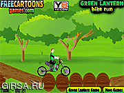 Флеш игра онлайн Путешествие на зеленом велосипеде