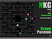 Флеш игра онлайн Зеленый пэкман / Green Pacman