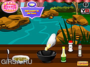 Флеш игра онлайн Приготовление рыбке на гриле с лемоном