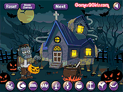 Флеш игра онлайн Дом на Хеллоуин / Halloween House