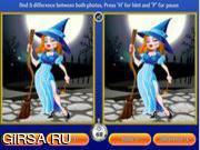 Флеш игра онлайн Хеллоуин 5 Различия / Halloween 5-Differences