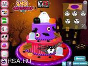 Флеш игра онлайн Украшение торта на Хэллоуин