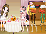 Флеш игра онлайн Конфеты На Хэллоуин Одеваются / Halloween Candy Dress Up