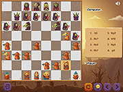 Флеш игра онлайн Хэллоуин Шахматы / Halloween Chess