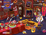 Флеш игра онлайн Беспорядок Хэллоуин / Halloween Mess