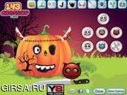 Флеш игра онлайн Украшение тыквы для Хэллоуина