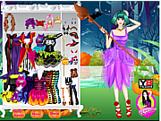 Флеш игра онлайн Хэллоуин Ведьма Девочка / Halloween Witch Girl