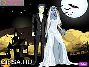 Флеш игра онлайн Пары Dressup Halloween / Halloween Couple Dressup