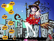 Флеш игра онлайн Счастливый Хэллоуин Одеваются / Happy Halloween Dressup