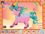 Флеш игра онлайн Розовый единорог / Happy Pink Unicorn 