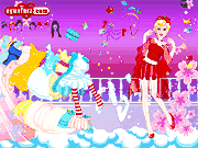 Флеш игра онлайн Счастливые Принцессы Одеваются / Happy Princess Dressup