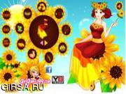 Флеш игра онлайн Сад с подсолнухами / Happy Sunflower Girl 