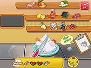 Флеш игра онлайн Счастливые Суши-Ролл / Happy Sushi Roll