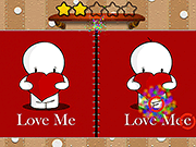 Флеш игра онлайн Счастливый День Святого Валентина Найти Различия