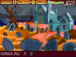 Флеш игра онлайн Побег с кладбища