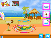 Флеш игра онлайн Гавайский Бургер / Hawaiian Burger