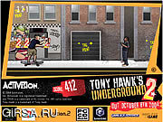 Флеш игра онлайн Подземный Тони Хоук 2 / Tony Hawk's Underground 2