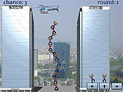 Флеш игра онлайн Вертолет Лестнице