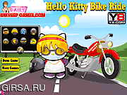 Флеш игра онлайн Хелло Китти - велопробег / Hello Kitty Bike Ride