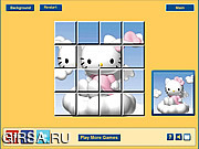 Флеш игра онлайн Собери слова с Хелло Китти / Hello Kitty Clouds 
