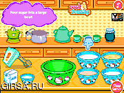 Флеш игра онлайн Хелло Китти - Пончики / Hello Kitty Donut Muffins 