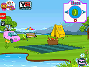 Флеш игра онлайн Привет Семье Китти Пикник / Hello Kitty Family Picnic