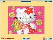 Флеш игра онлайн Цветы для Хелло Китти / Hello Kitty Flowers 