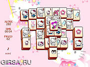 Флеш игра онлайн Хелло Китти - Маджонг / Hello Kitty Mahjong