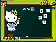 Флеш игра онлайн Хелло Китти. Математическая игра / Hello Kitty Math Game 