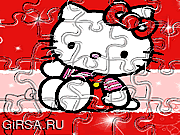 Флеш игра онлайн Hello Kitty Sweet Puzzle