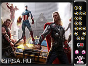 Флеш игра онлайн Скрытые Номера-Мстители / Hidden Numbers-Avengers