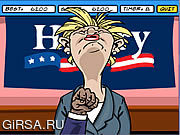 Флеш игра онлайн Hillary против Obama