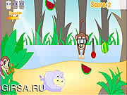 Флеш игра онлайн Голодный Гиппопотам / Hungry Hippo