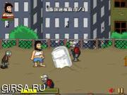 Флеш игра онлайн Hobo vs Zombies