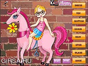 Флеш игра онлайн Девушка всадника одевается / Horse Rider Girl Dress up