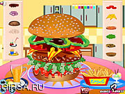 Флеш игра онлайн Горячие бургеры / Hot Burger