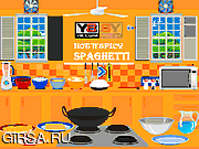 Флеш игра онлайн Пряные спагетти
