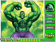 Флеш игра онлайн Найти звезды - Халк / Hulk Hidden Stars 