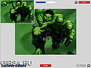 Флеш игра онлайн Халк. Мозайка / Hulk Jigsaw 