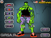 Флеш игра онлайн Трансформация Халка. Одевалки / Hulk Transformation Dressup 
